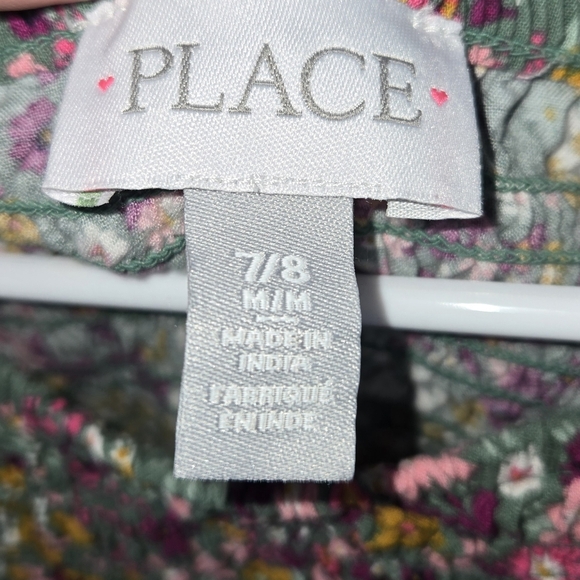 ✯ || CHILDREN'S PLACE:GREEN FLORAL DESIGN DRESS || ✯ - Picture 3 of 3